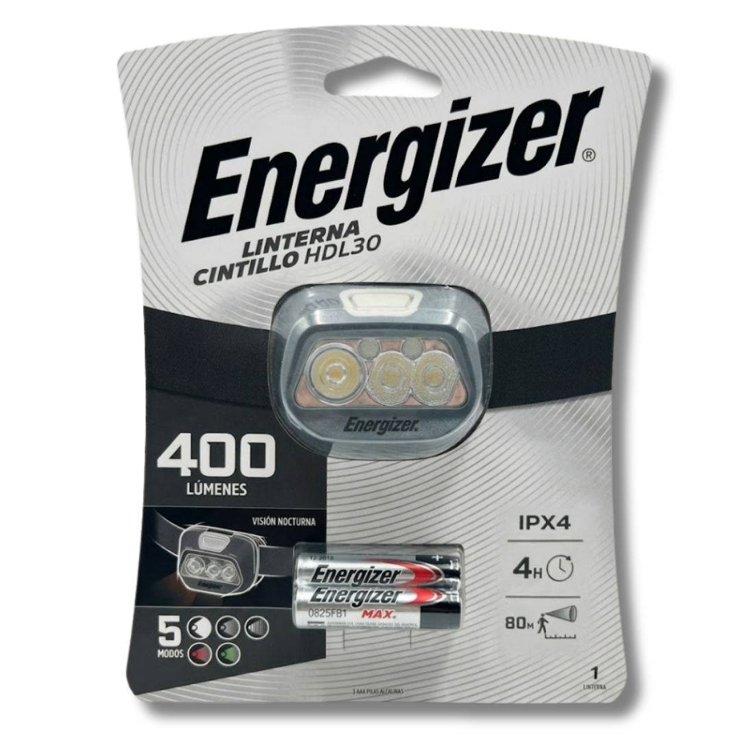 LINTERNA ENERGIZER HDL30 400 LUMENS