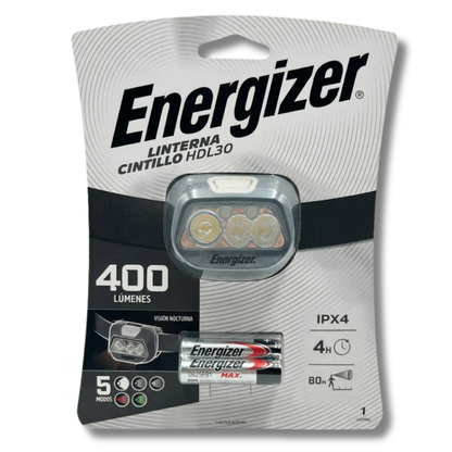 LINTERNA ENERGIZER HDL30 400 LUMENS