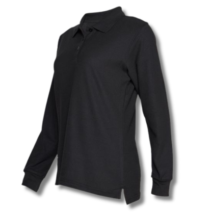 POLERA PIQUE DAMA NEGRO M/L