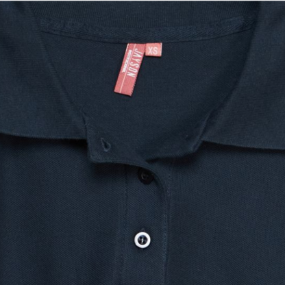 POLERA PIQUE DAMA AZUL MARINO M/L