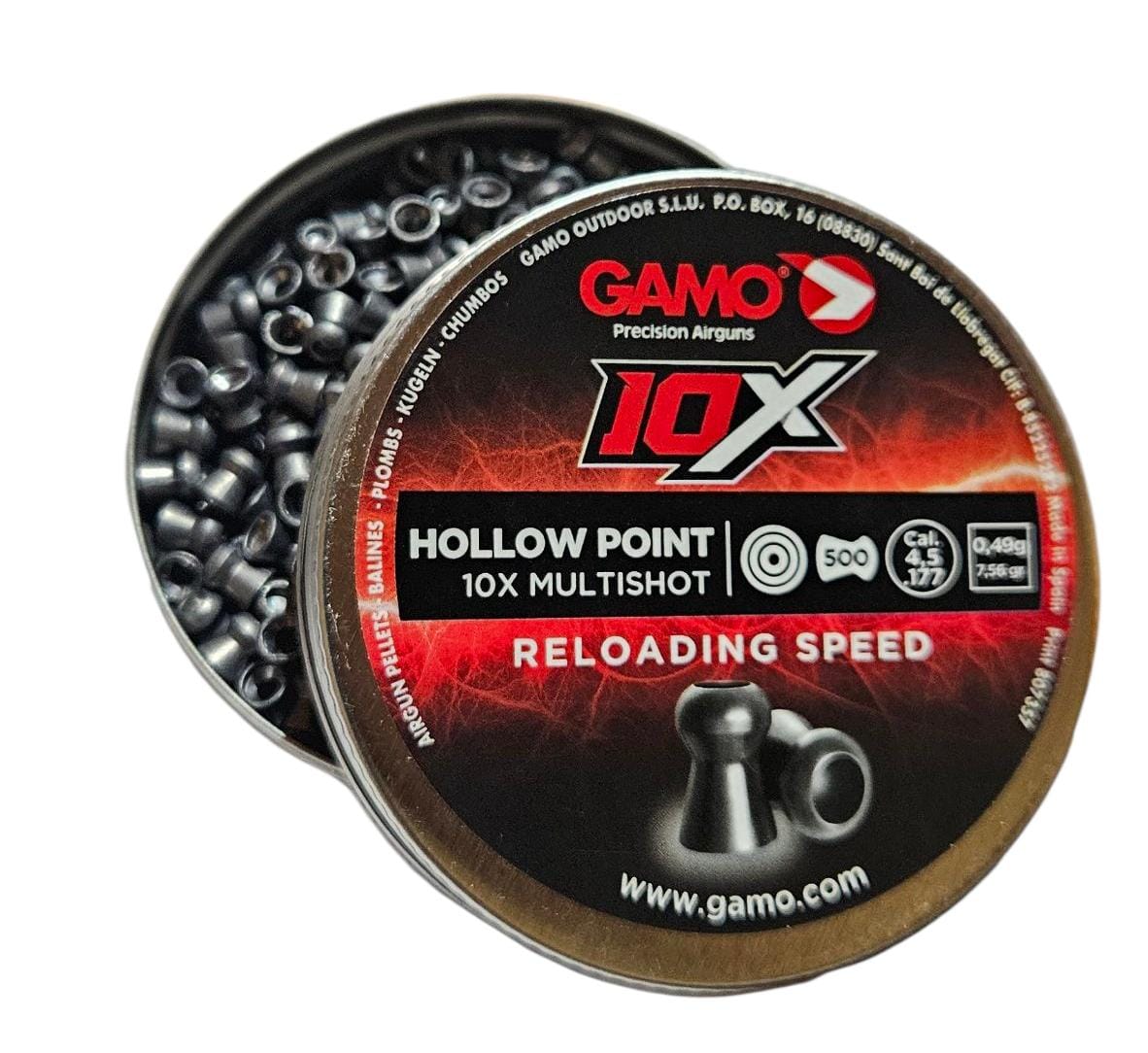 Lata poston marca Gamo modelo hollow point 4.5 500un
