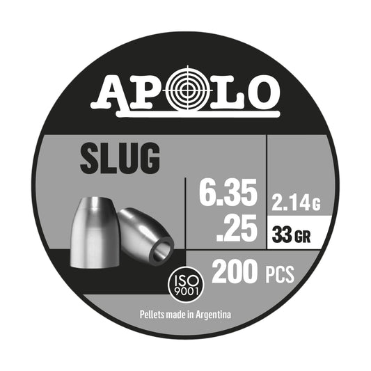 Lata poston marca APOLO modelo SLUG 6.35 33gr