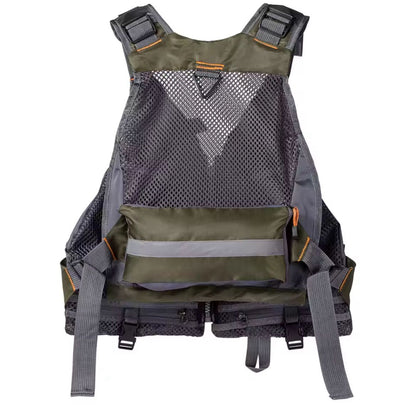 CHALECO PESCA VERDE/GRIS