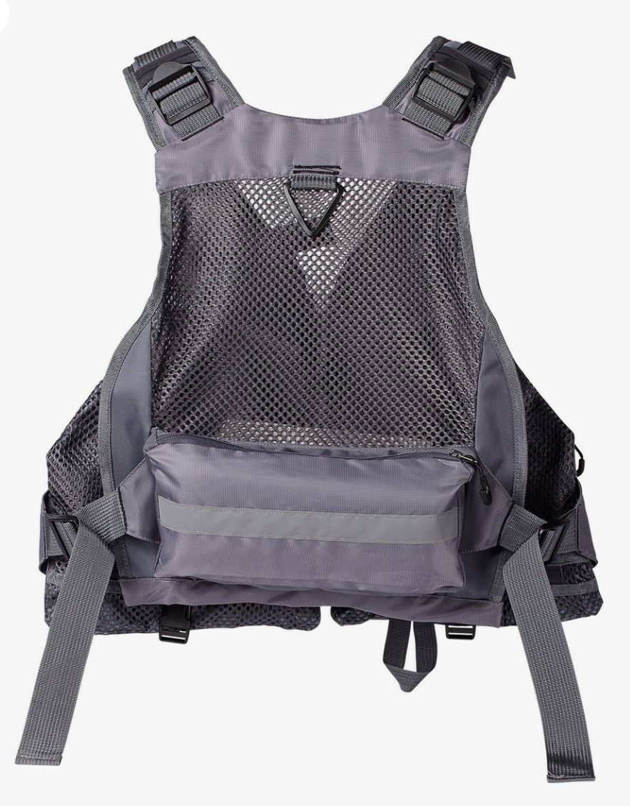 CHALECO PESCA GRIS